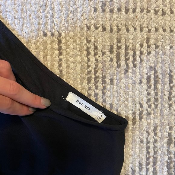 MOD REF│Black Romper with Tied Waist - Picture 8 of 8